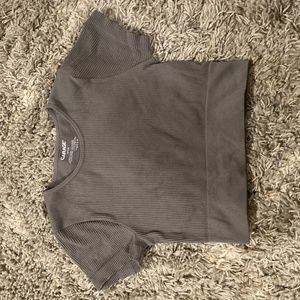 Garage Cropped Ribbed Tee